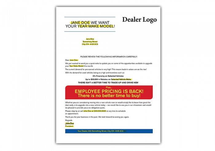 company letterhead example