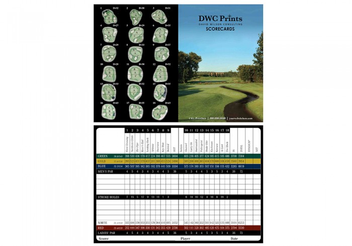 golf scorecards